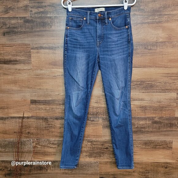 Madewell Jeans 27 Skinny 10" High Rise Danny Wash G7391 Tummy Control Stretch - Picture 1 of 13
